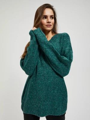 Zdjęcie produktu Gładki sweter z dekoltem w serek Moodo