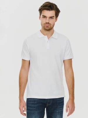 Gładki t-shirt polo w białym kolorze Pako Lorente