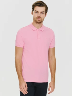 Gładki t-shirt polo w różowym kolorze Pako Lorente