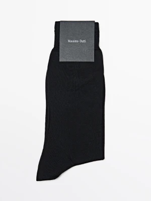 Gładkie Eleganckie Skarpety - Czarny - Massimo Dutti - Male