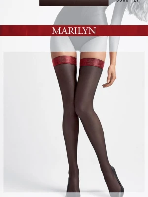 Zdjęcie produktu Gładkie pończochy samonośne z błyszczącą gumką Coco T21 Marilyn