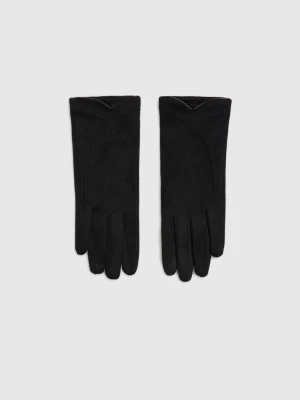 Gładkie rękawiczki czarne Moodo