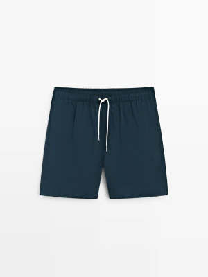 Gładkie Szorty Kąpielowe - Oceaniczny - Massimo Dutti - Male
