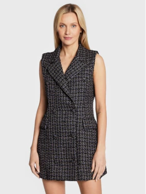 Glamorous Sukienka dzianinowa CK6798 Czarny Regular Fit