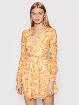 Glamorous Sukienka letnia AN3090A Pomarańczowy Regular Fit