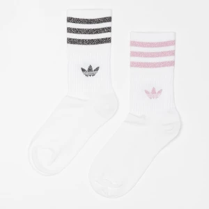 adidas Originals Glitter Crew Socks (2 Pack) kobiety Skarpety biały rozmiar Odzież
