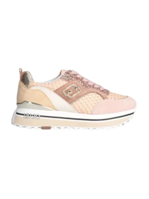 Glitter Papaya Gold Pink Sneakers Liu Jo