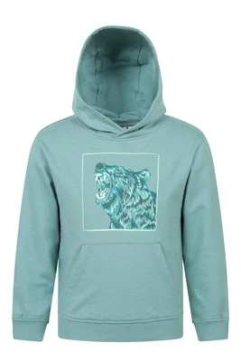 Glow bluza z kapturem dla dzieci świecąca w ciemności - Light Blue Mountain Warehouse