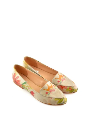 Zdjęcie produktu Goby Baleriny w kolorze beżowym ze wzorem rozmiar: 39