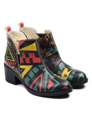 Zdjęcie produktu Goby Botki w kolorze czarnym ze wzorem rozmiar: 36