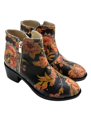 Goby Botki w kolorze czarnym ze wzorem rozmiar: 36