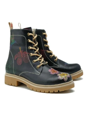 Goby Botki w kolorze czarnym ze wzorem rozmiar: 41