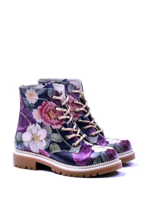 Goby Botki w kolorze granatowym ze wzorem rozmiar: 41