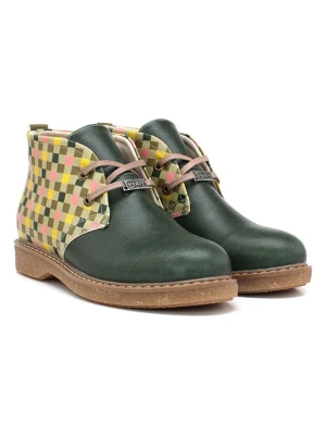 Goby Botki w kolorze zielonym ze wzorem rozmiar: 37