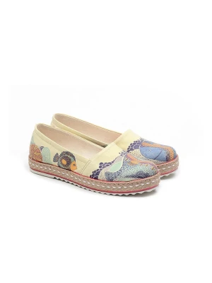 Goby Espadryle w kolorze kremowym ze wzorem rozmiar: 40