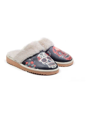 Goby Kapcie w kolorze czarnym ze wzorem rozmiar: 39