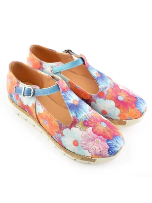 Goby Skórzane baleriny ze wzorem rozmiar: 36