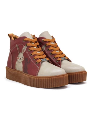 Goby Sneakersy w kolorze czerwono-kremowym rozmiar: 40