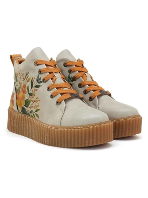 Goby Sneakersy w kolorze szaro-pomarańczowym rozmiar: 39
