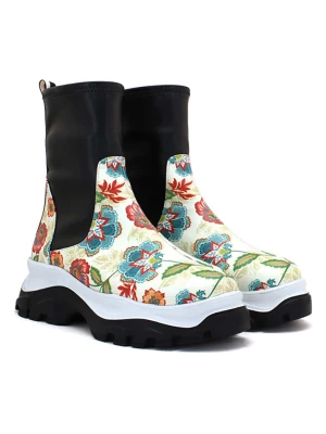 Goby Sztyblety w kolorze czarno-kremowym rozmiar: 38