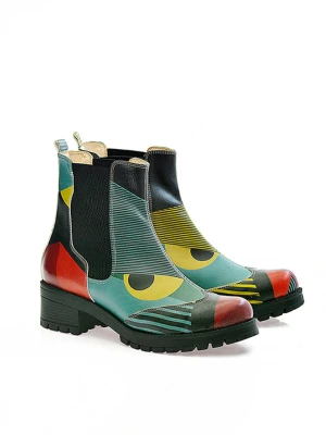 Goby Sztyblety w kolorze niebieskim ze wzorem rozmiar: 38