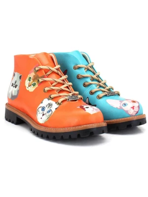 Goby Trzewiki w kolorze błękitno-pomarańczowym rozmiar: 42