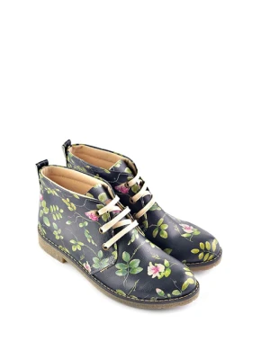 Goby Trzewiki w kolorze czarnym ze wzorem rozmiar: 41