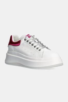 GOE sneakersy skórzane kolor biały OO2N4017 WHITE PINK