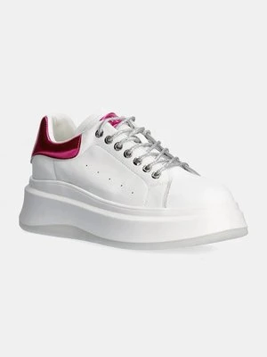 GOE sneakersy skórzane kolor biały OO2N4017 WHITE PINK