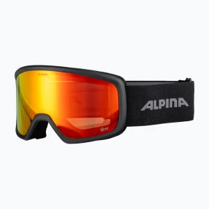 Gogle narciarskie Alpina Narkoja 2 Q-Lite black matt / red s2