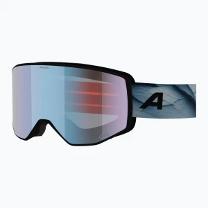Gogle narciarskie Alpina Venet M Q-Lite black / blue matt