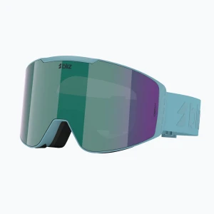 Gogle narciarskie Bliz G004 matte turquoise / brown / green multi Niebieski