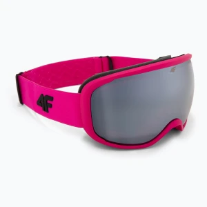 Gogle narciarskie dziecięce 4F U067 hot pink neon