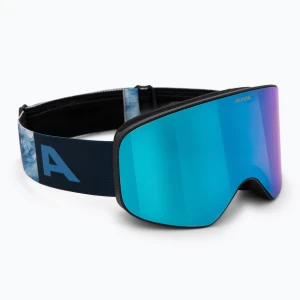 Gogle narciarskie dziecięce Alpina Fernie Q-Lite black / blue matt
