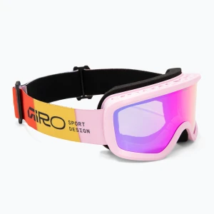 Gogle narciarskie dziecięce Giro Chico 2.0 Jr light pink blocks/amber pink