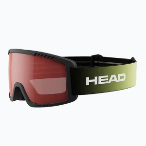 Gogle narciarskie dziecięce HEAD Contex Yuki Jr red / lime Czarny