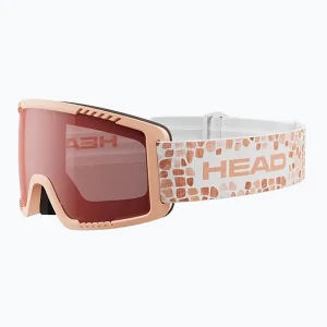 Gogle narciarskie dziecięce HEAD Contex Yuki Jr red / peach Pomarańczowy