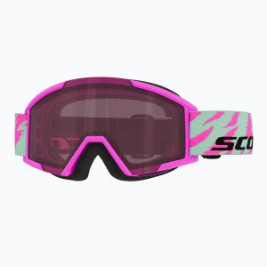 Gogle narciarskie dziecięce SCOTT Shield neon pink / mint green / rose