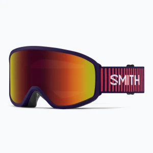 Gogle narciarskie dziecięce Smith Reason OTG S3 deep plum gradient / red solx mirror antifog Fioletowy