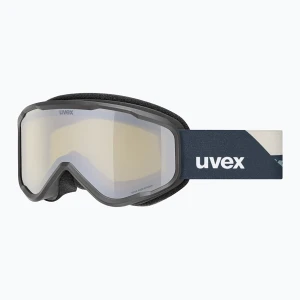 Gogle narciarskie dziecięce UVEX Speedy Nova FM S2 black matt / mirror silver