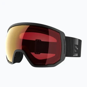 Gogle narciarskie Salomon Radium Pro Outline Sigma Photo S1-S3 black / sigma photo poppy red