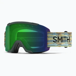 Gogle narciarskie Smith Squad S2 emerald renu upcycled scrap / chromapop green mirror