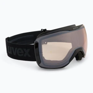 Gogle narciarskie UVEX Downhill 2100 V black shiny/mirror silver clear