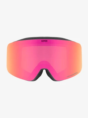 Gogle narciarskie Uvex pwdr FM - black/pink/green/clear