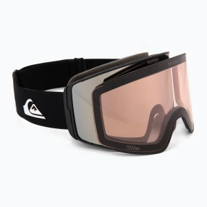 Gogle snowboardowe męskie Quiksilver Storm MG black/ black clux ml silver