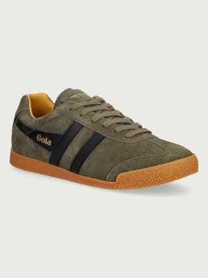 Gola Harrier Trainer sneakersy męskie skórzane zielony