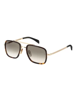 Gold Havana Sunglasses Eyewear by David Beckham
