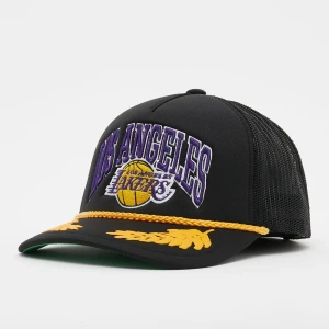 Mitchell & Ness Gold Leaf Trucker NBA Los Angeles Lakers uniseks Czapki czarny rozmiar Akcesoria