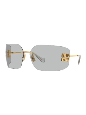 Gold/Light Grey Sunglasses Miu Miu