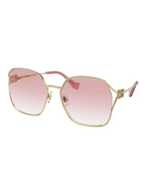 Gold/Pink Shaded Sunglasses Miu Miu